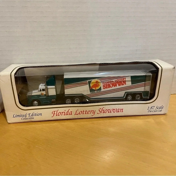 Other - 1994 Florida Lottery Showvan 1:87 Lotto Die Cast Cab Goodyear Racing Champions